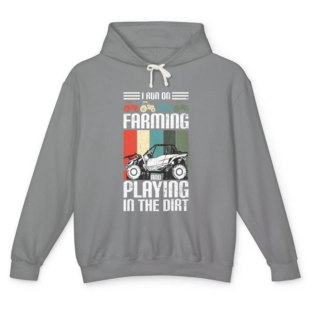 Retro Play In Dirt UTV Mud Riding Dirty SXS Rider Offroad Unisex Lightweight Hoodie