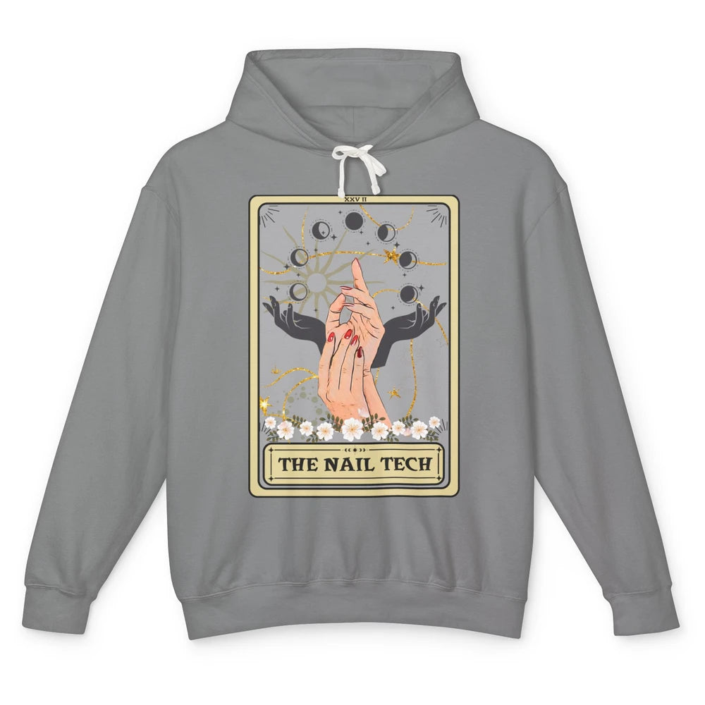 The Nail Tech Tarot Card Beautician Nail Boss Cosmetology Unisex Lightweight Hoodie