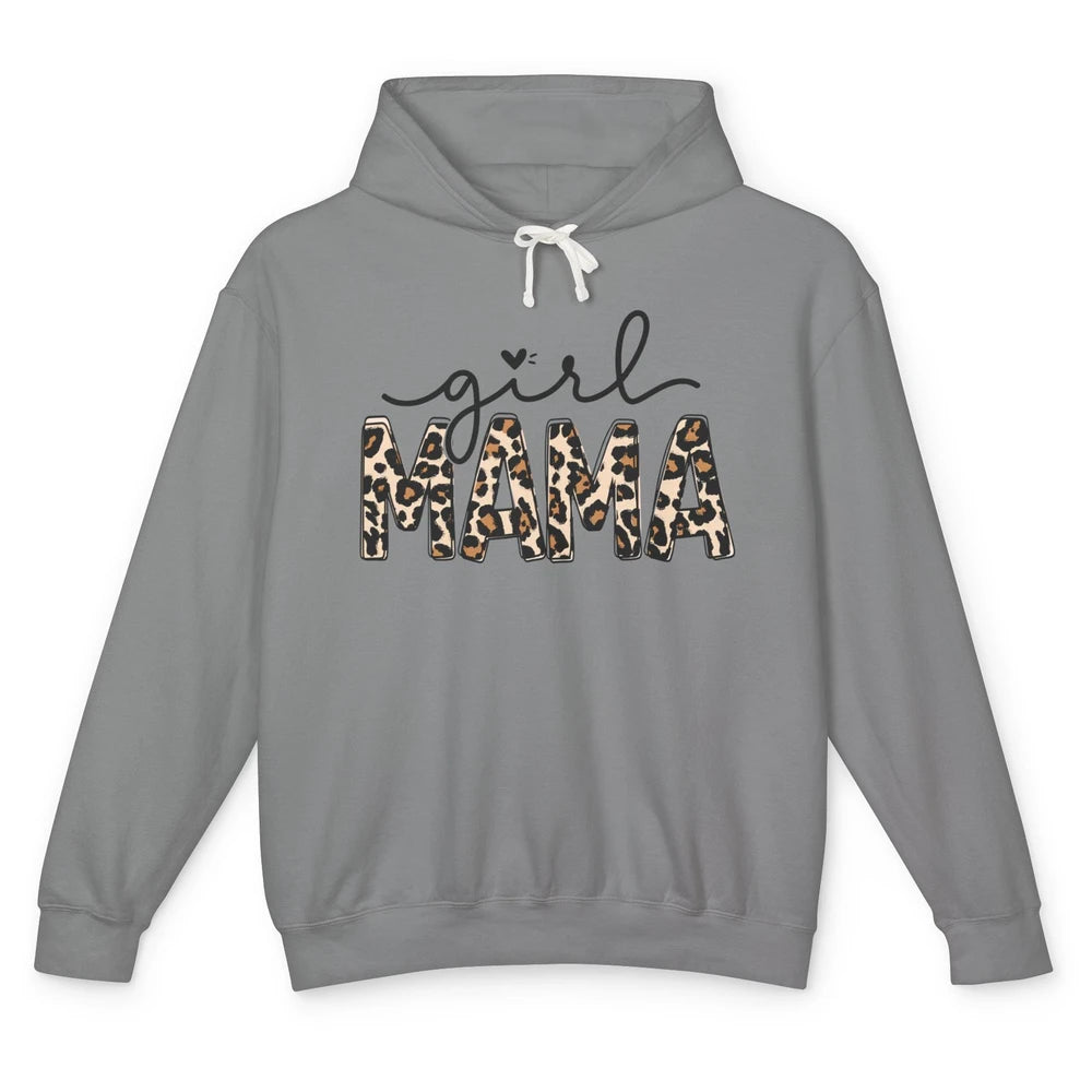 Girl Mama Leopard Mom Of Girls Western Mama Mother Gift Unisex Lightweight Hoodie