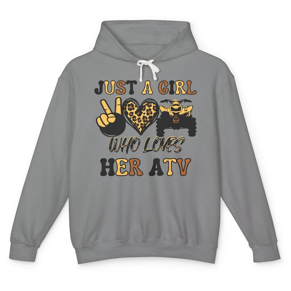 Just A Girl Who Loves Her ATV Riding Off Road SXS Life Unisex Lightweight Hoodie