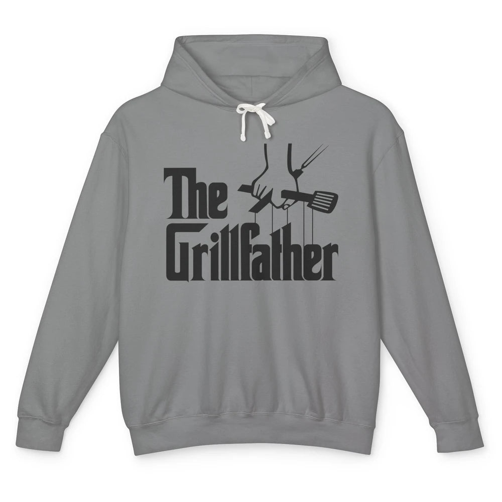 Funny BBQ The Grillfather Grilling Tools Grill And Smoker Unisex Lightweight Hoodie