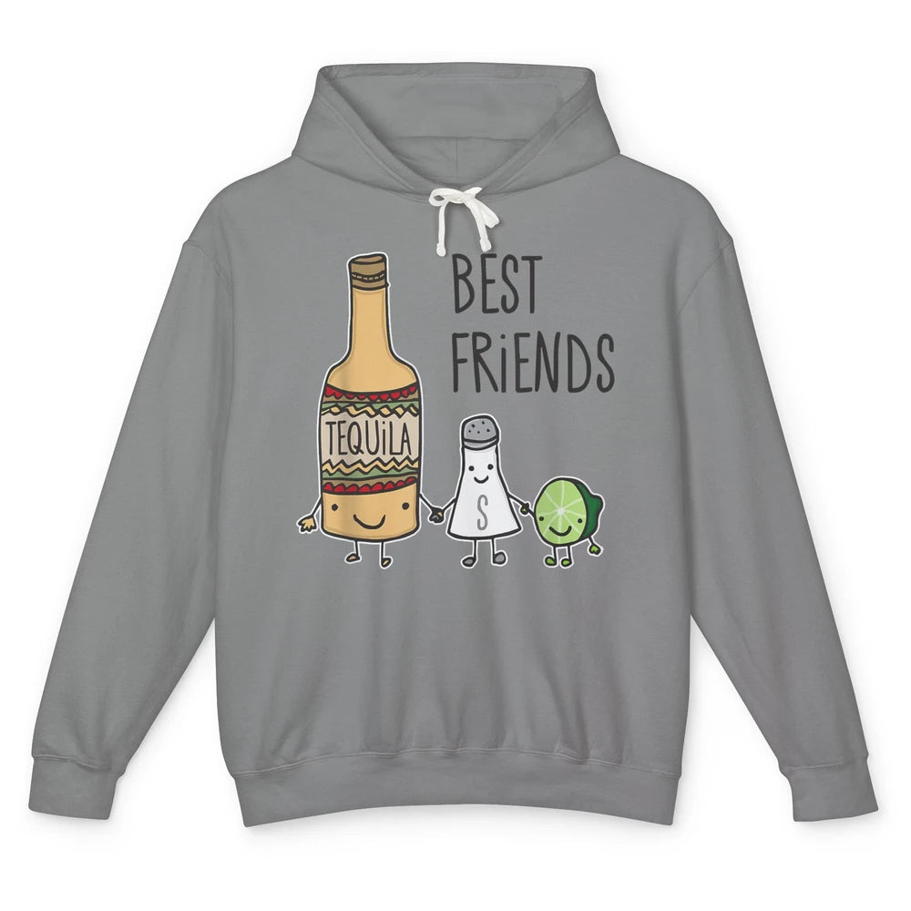 Best Friends Tequila Salt Lime Margarita Drink Wine Pun Joke Unisex Lightweight Hoodie