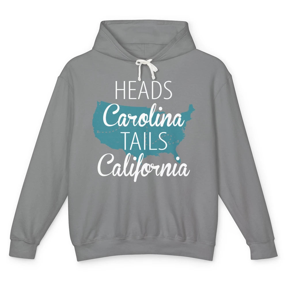 Heads Carolina Tail California Western Country Summer Beach Unisex Lightweight Hoodie