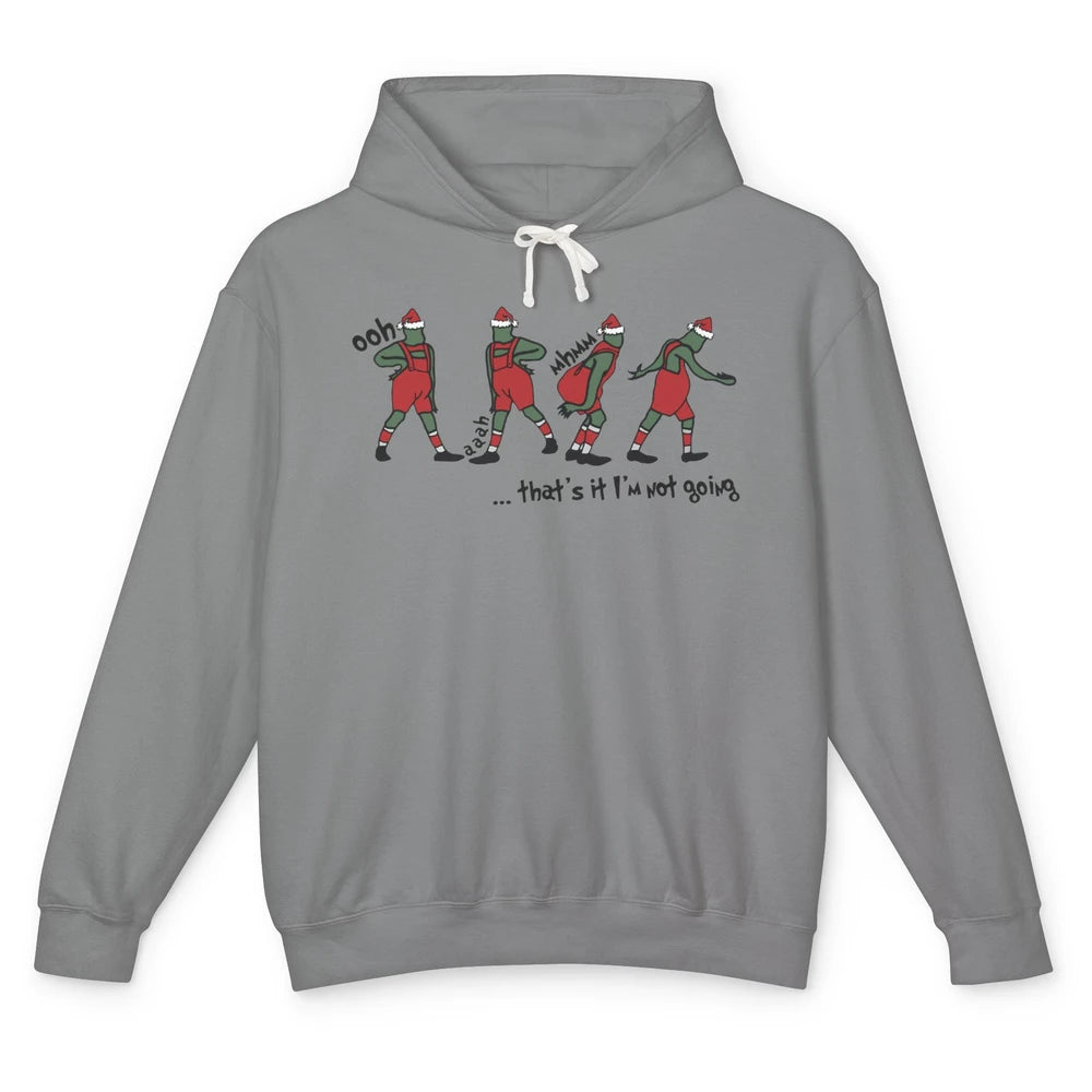 Funny Christmas Santa That's It I'm Not Going Winter Holiday Unisex Lightweight Hoodie