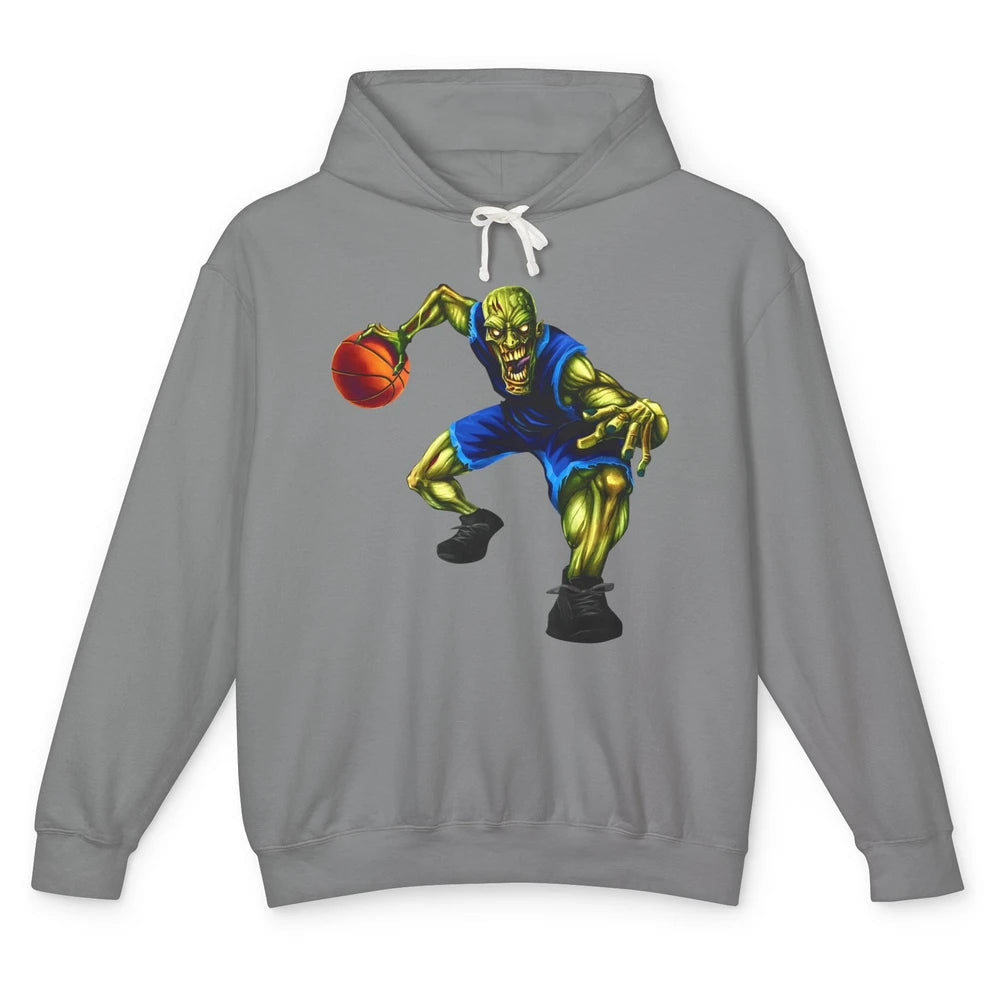 Zombie Basketball Halloween Basketball Players Scary Costume Unisex Lightweight Hoodie