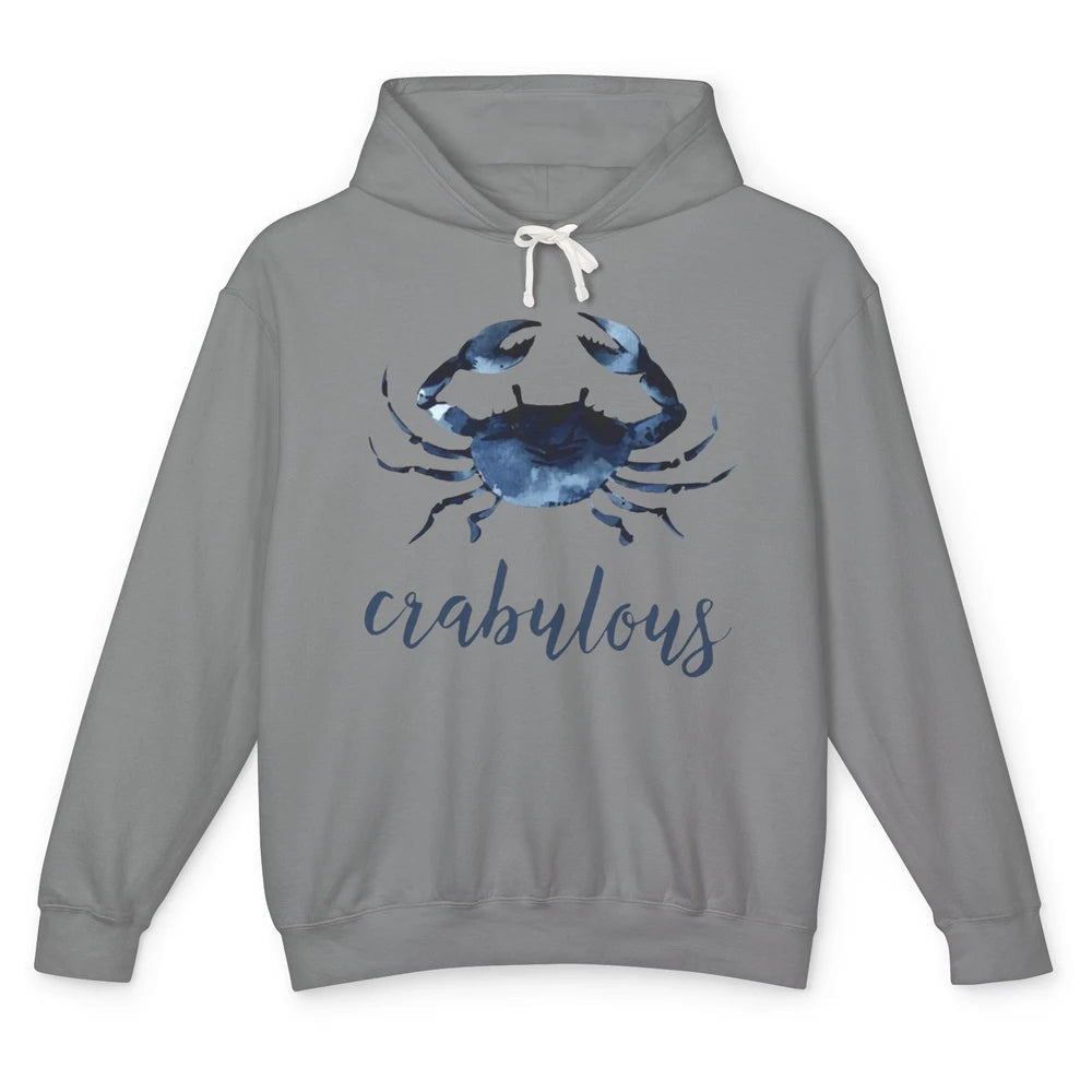 Crabulous Crab Season Feeling Crabulous Crab Lovers Gift Unisex Lightweight Hoodie