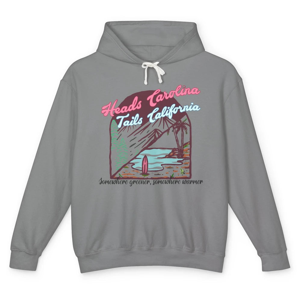 Heads Carolina Tail California Western Summer Beach Paradise Unisex Lightweight Hoodie