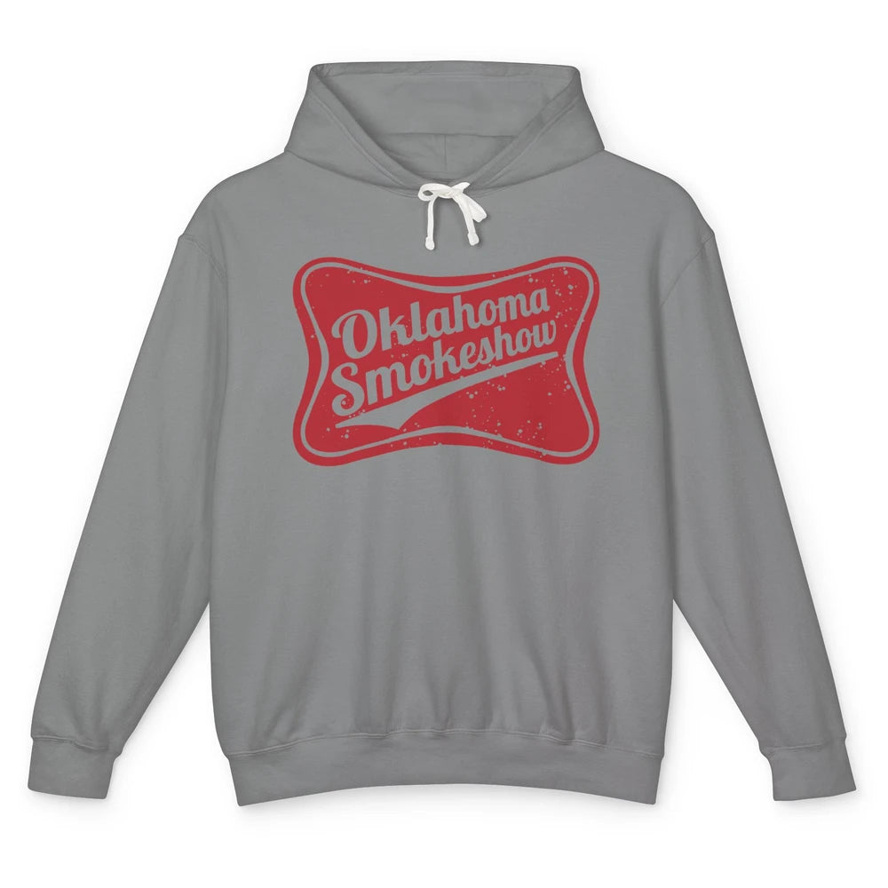 Retro Cowgirl Oklahoma Smokeshow Small Town Western Country Unisex Lightweight Hoodie