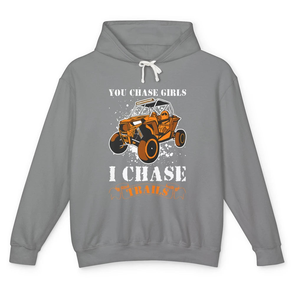 Retro Chase Trails Mud Rider Dirty UTV SXS Rider Offroad Unisex Lightweight Hoodie