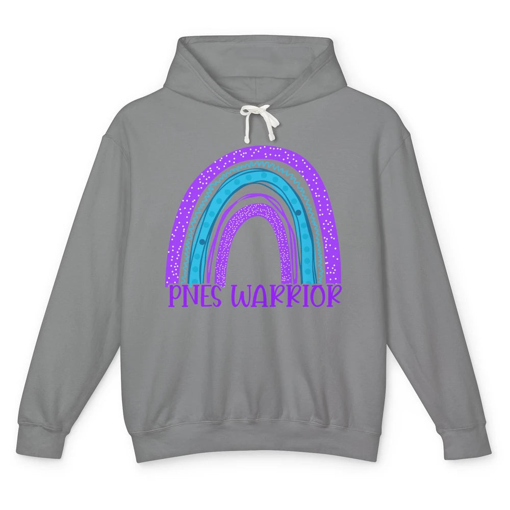 Psychogenic Non-epileptic Seizures PNES Purple Teal Rainbow Unisex Lightweight Hoodie