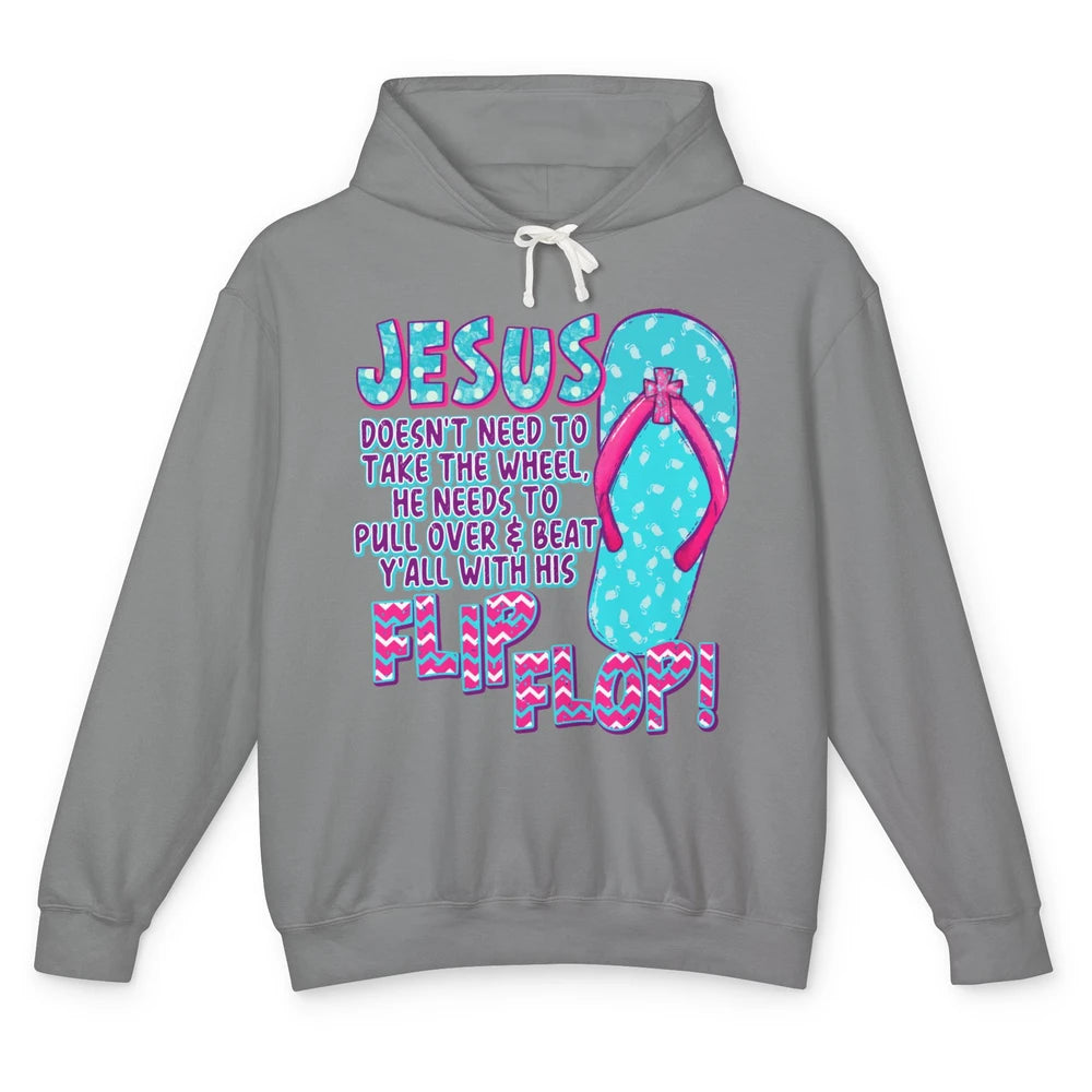 Christian Jesus Doesn't Need To Take The Wheel Religious Unisex Lightweight Hoodie