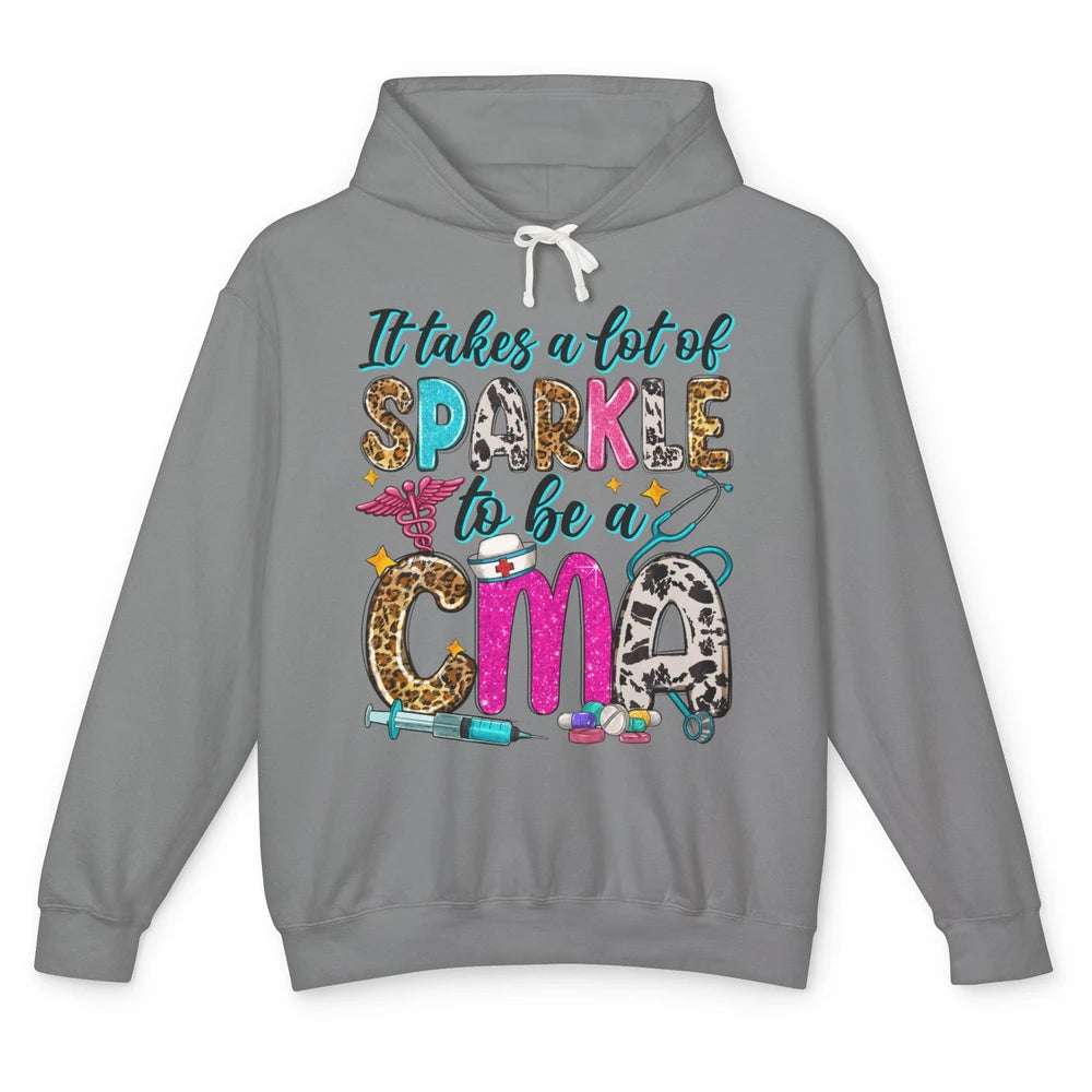 Sunflower It Takes Sparkle To Be CMA Western Nursing Life Unisex Lightweight Hoodie