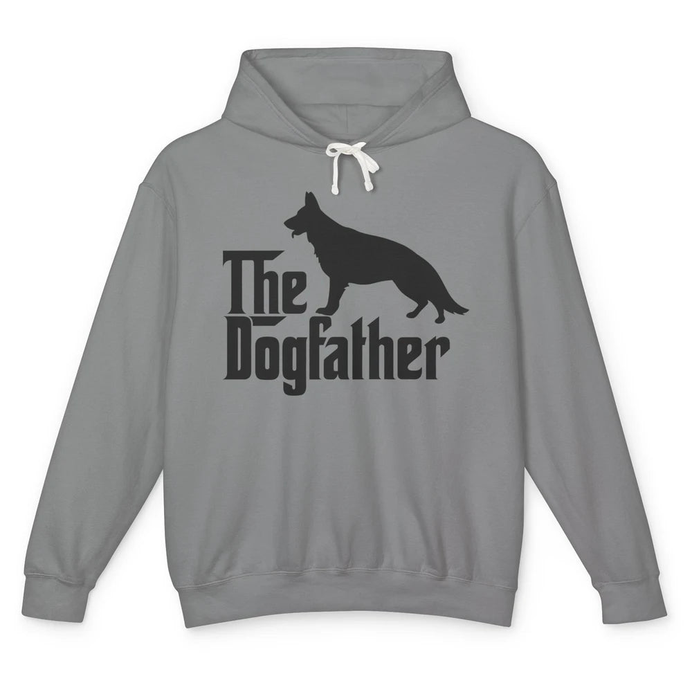 The Dogfather German Shepherd Funny Dog Dad Father Day Unisex Lightweight Hoodie