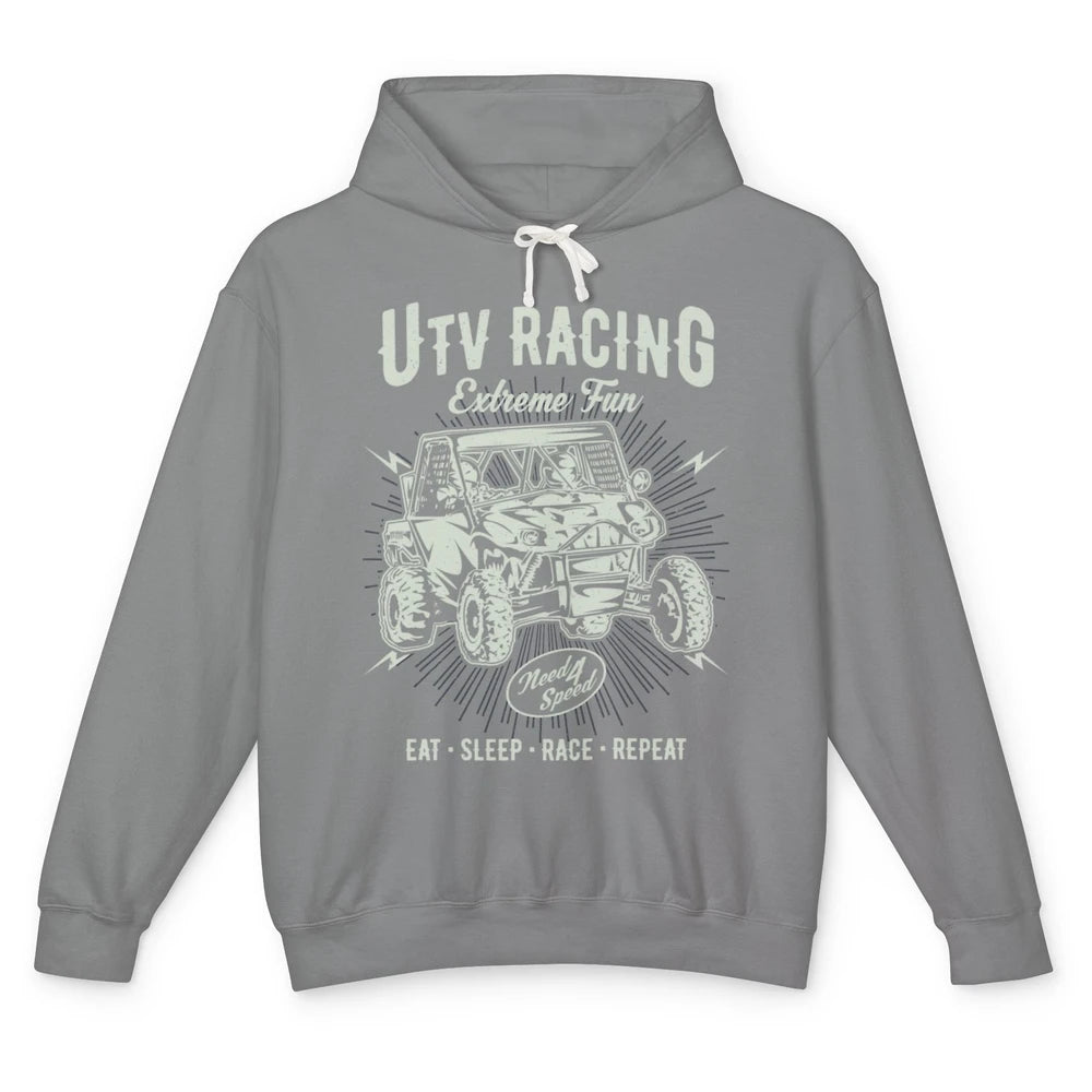 Retro Fun UTV Racing Limit Mud Riding Dirt SXS Rider Offroad Unisex Lightweight Hoodie