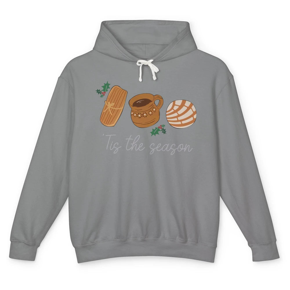 Mexican Christmas Feliz Navidad Concha Tamale Sweet Bread Unisex Lightweight Hoodie