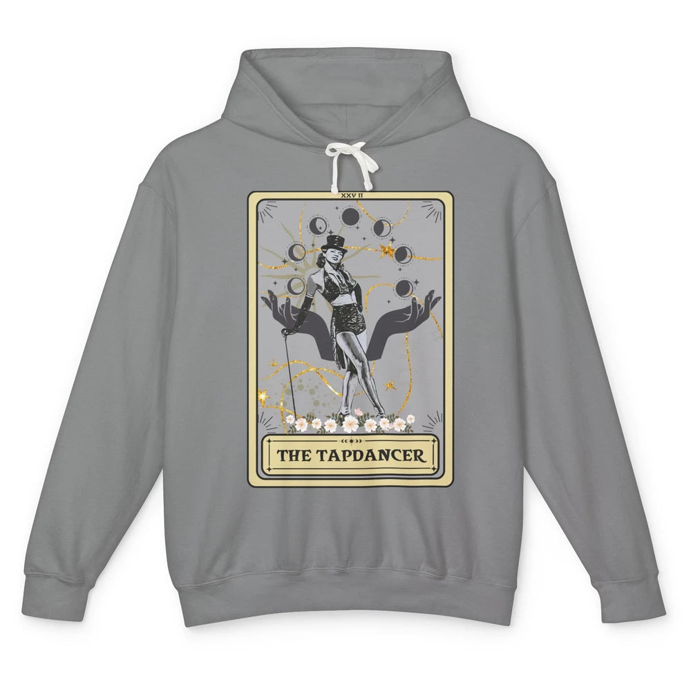 Retro The Tapdancer Tarot Card Tapdancing Halloween Dancer Unisex Lightweight Hoodie