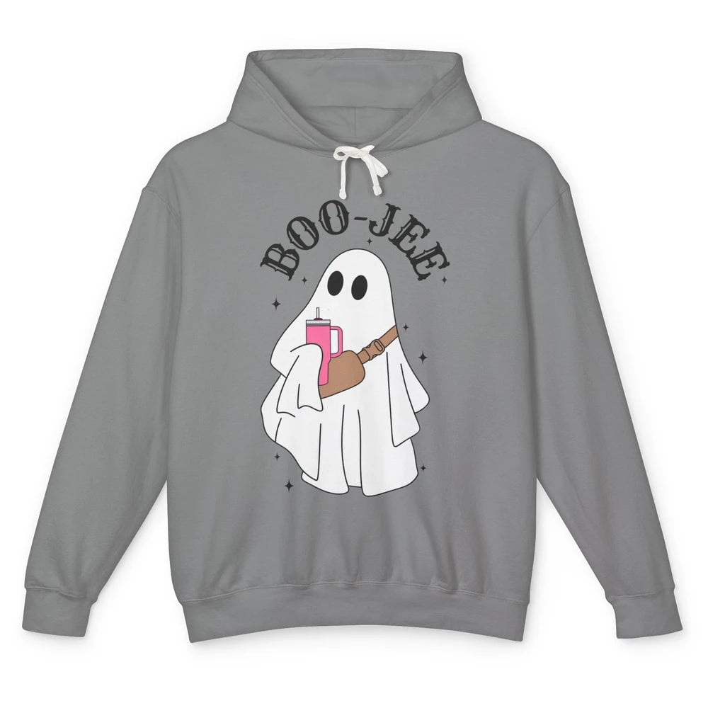 Funny Cute Ghost Boo-jee Fall Halloween Cute Boo Western Unisex Lightweight Hoodie