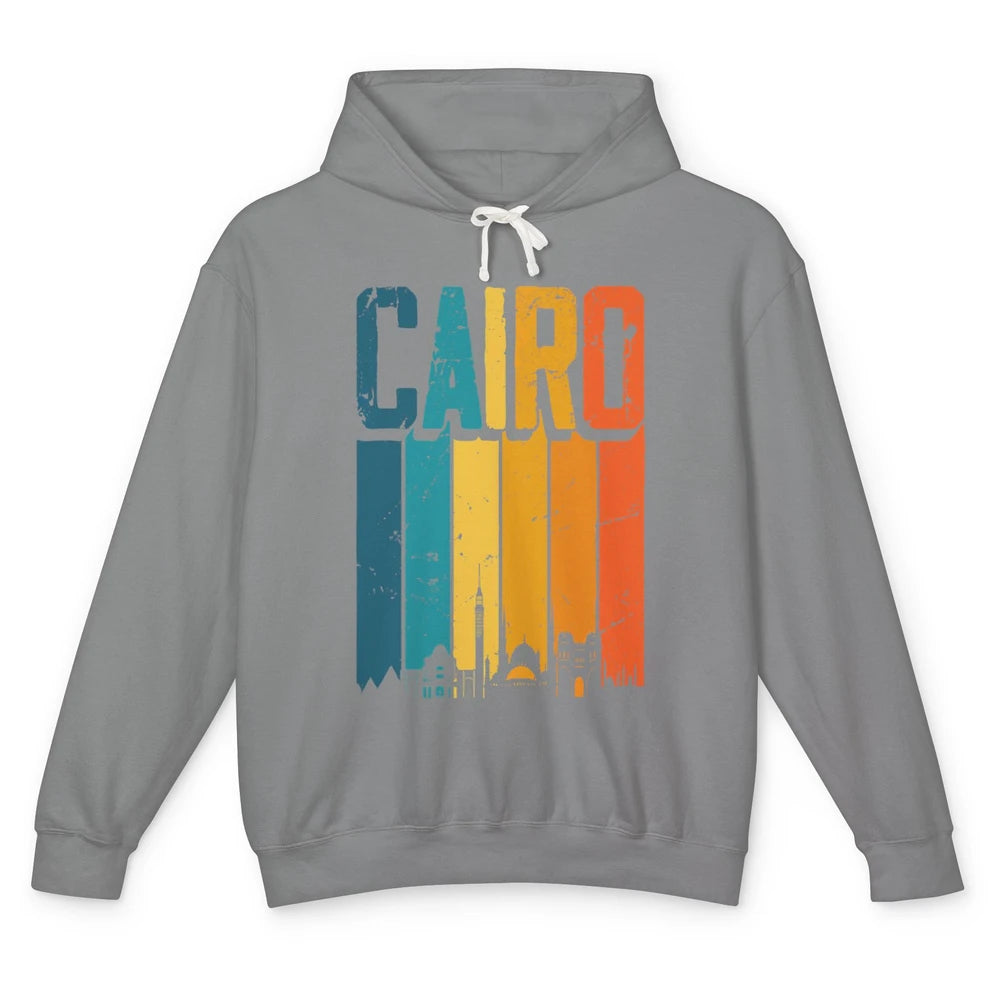 Ancient Pyramids Mystery Cairo Egypt Egyptian Sunset Skyline Unisex Lightweight Hoodie