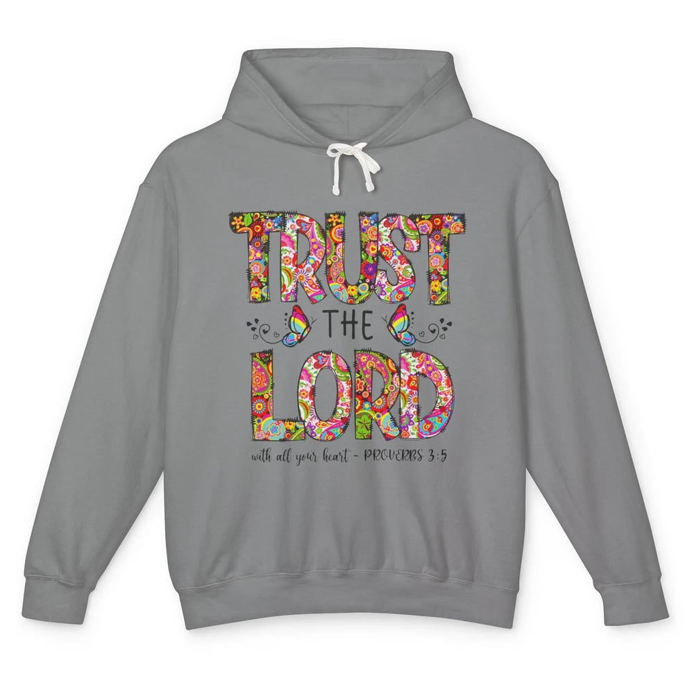 Prayer Bible Verse Religious Trust The Lord Jesus Christian Unisex Lightweight Hoodie