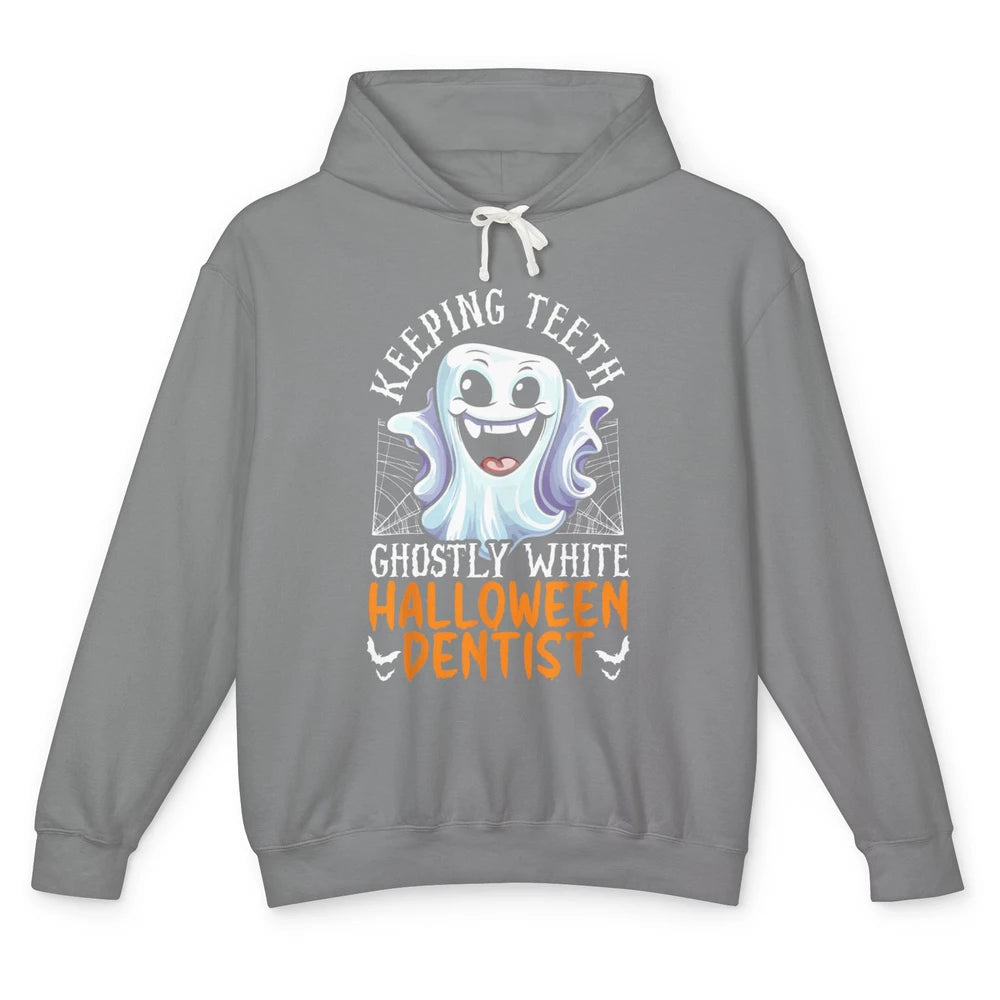 Dental Boo Crew Halloween Spooky Season Ghost Dentist Tooth Unisex Lightweight Hoodie