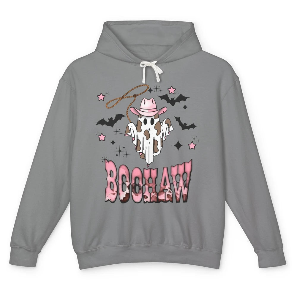 Retro Cowboy Ghost Boohaw Boot Scooting Western Halloween Unisex Lightweight Hoodie