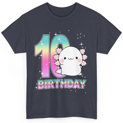 Cute Axolotl 10th Birthday Girl Boy 10 Years Old Birthday Classic Unisex T-Shirt