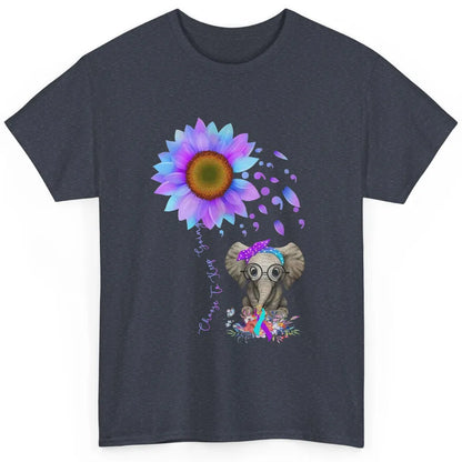 Sunflower Elephant Suicide Prevention Choose To Keep Going Classic Unisex T-Shirt