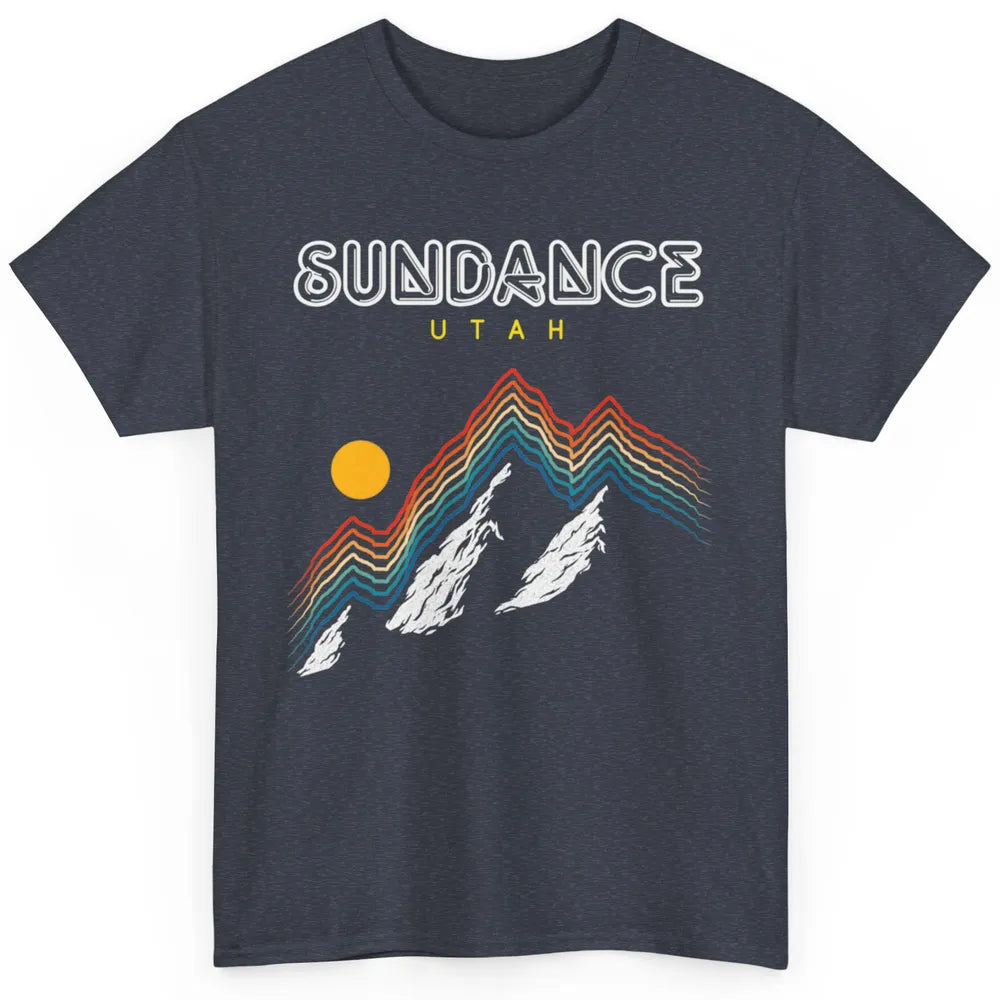 Cool Sundance Utah Mountain Snow Ski Retro 70s Skiing Skier Classic Unisex T-Shirt