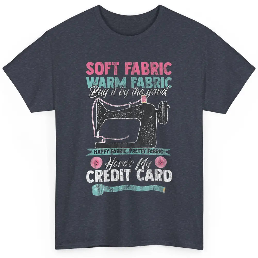 Soft Fabric By The Yard Sewing Machine Quilting Crafting Classic Unisex T-Shirt