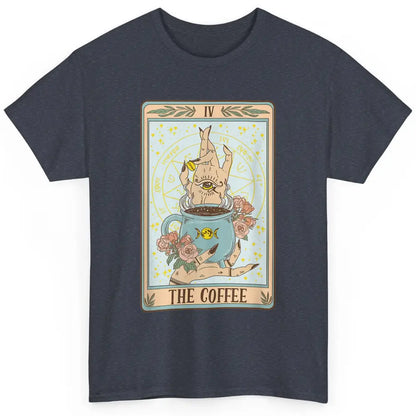 The Coffee Witch Eye Latte Tarot Card Mystical Halloween Classic Unisex T-Shirt