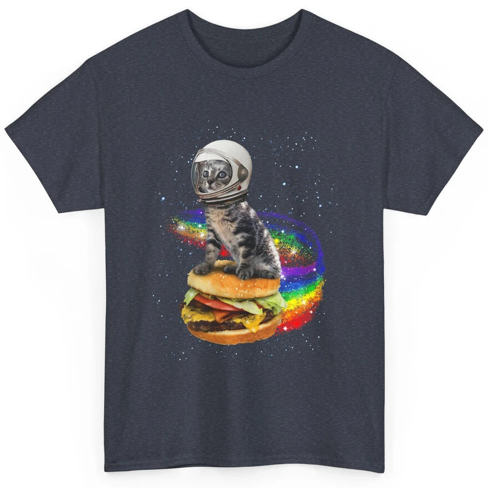 Funny Catronaut Cat Astronaut In Space Hamburger Astrocat Classic Unisex T-Shirt