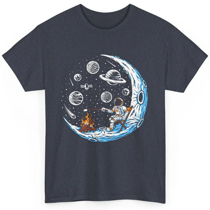 Funny Astronaut On The Moon Camping Campfire Space Lovers Classic Unisex T-Shirt