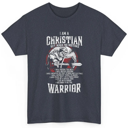 Cool Knight Templar Christian Warrior Child Of God Son Cross Classic Unisex T-Shirt