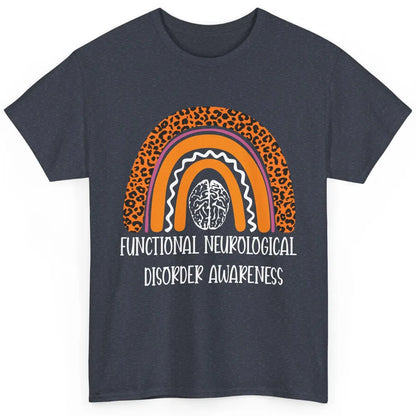 Functional Neurological Disorder FND Leopard Orange Rainbow Classic Unisex T-Shirt