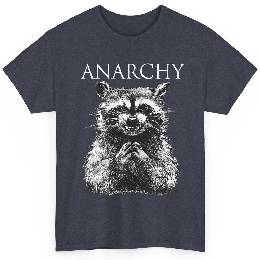 Funny Anarchy Raccoon Cute Raccoon Animal Raccoon Lover Gift Classic Unisex T-Shirt