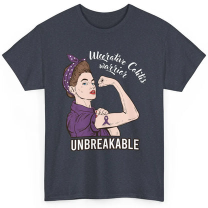 Ulcerative Colitis Warrior Unbreakable With Strong Woman Classic Unisex T-Shirt