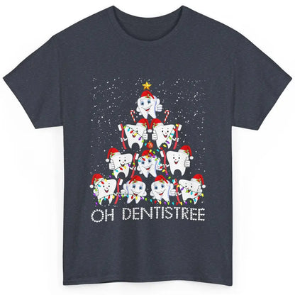 Merry Christmas Dentistree Xmas Tree Lights Dentist Teeth Classic Unisex T-Shirt