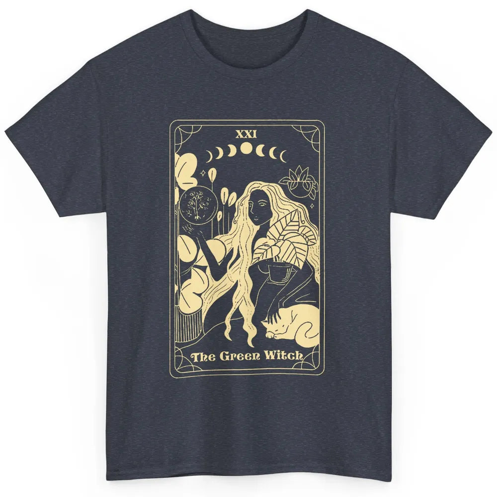 The Green Witch Gardener Tarot Card Halloween Gardening Gift Classic Unisex T-Shirt