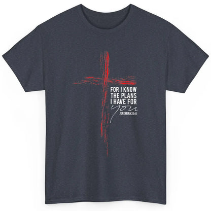 Cross Religious Plan For Jesus Christian Bible Verse Retro Classic Unisex T-Shirt