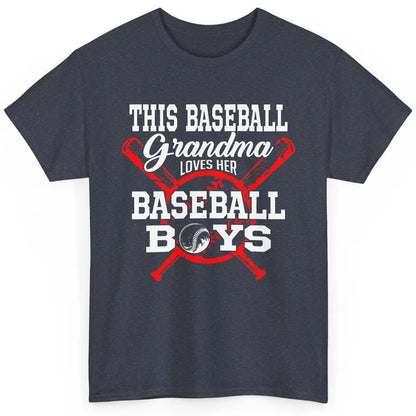 Baseball Grandma Loves Her Baseball Boys Proud Baseball Nana Classic Unisex T-Shirt