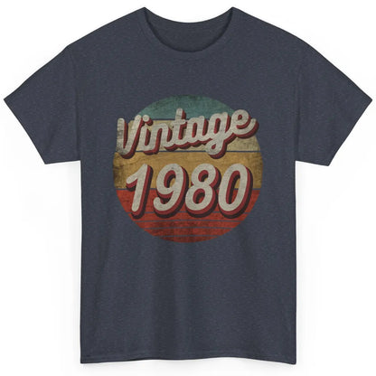 Retro Vintage 1980 Men Women Birthday Gift Born In 1980s Classic Unisex T-Shirt