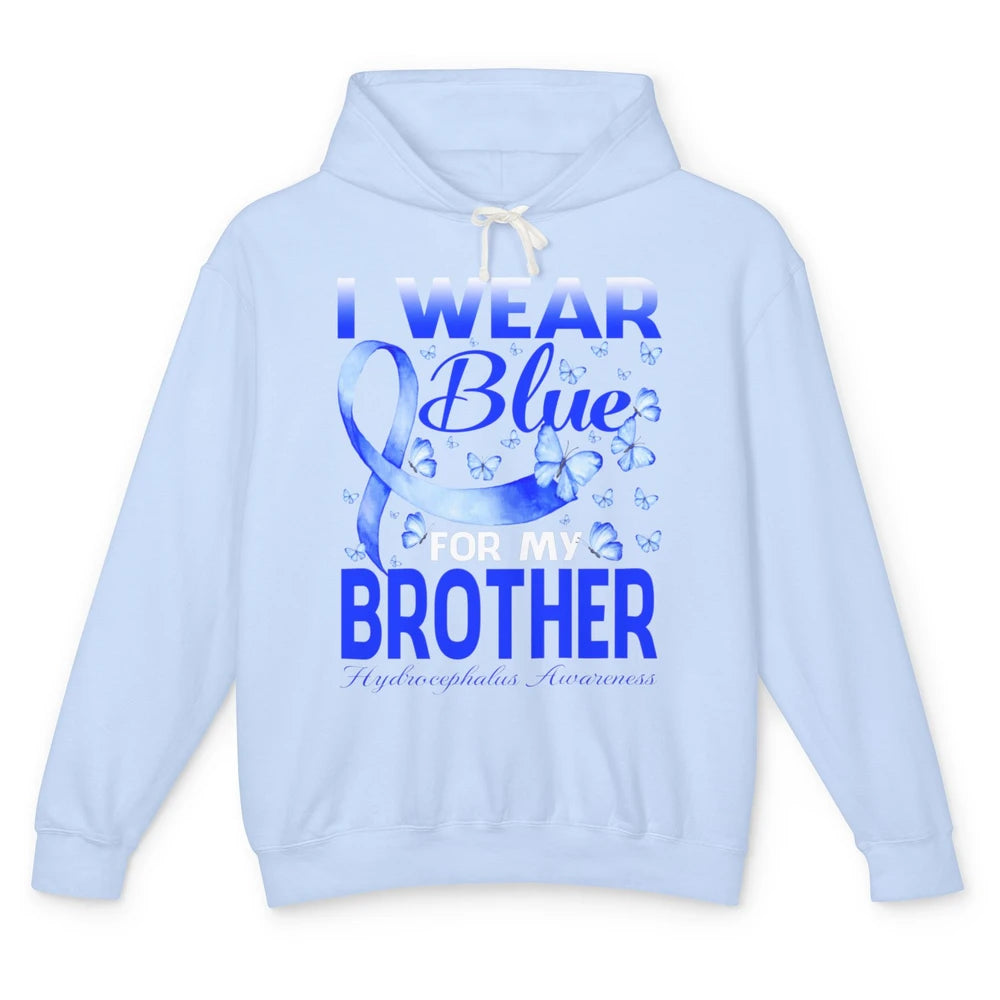 Wear Blue For Brother Warrior Hydrocephalus Cancer Awareness Unisex Lightweight Hoodie