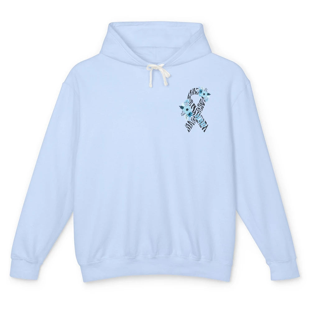 Hypermobility Spectrum Disorder Awareness HSD Zibra Ribbon Unisex Lightweight Hoodie