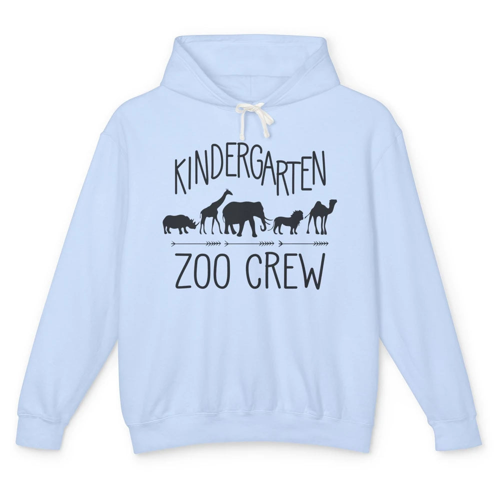 Kindergarten Zoo Crew Elementary School Preschool Teacher Unisex Lightweight Hoodie