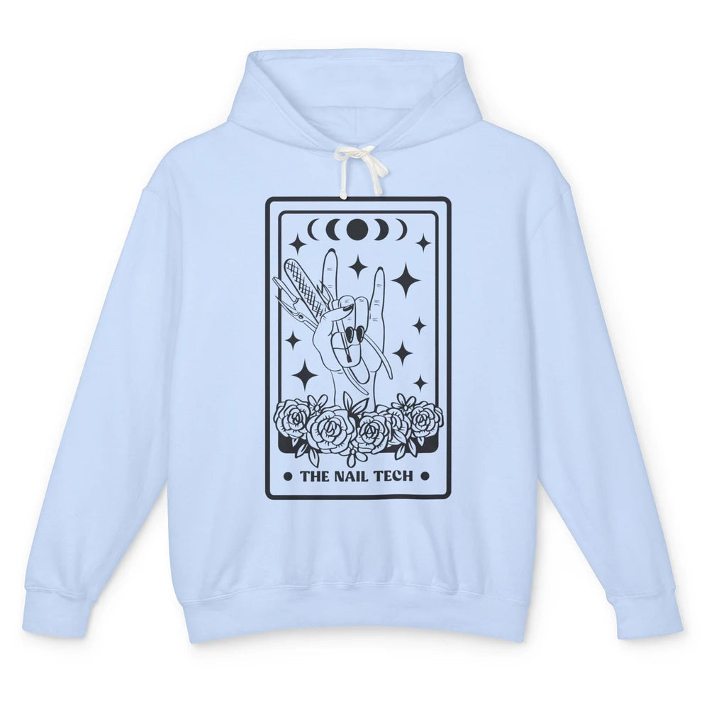 The Nail Tech Tarot Card Beautician Nail Boss Cosmetology Unisex Lightweight Hoodie