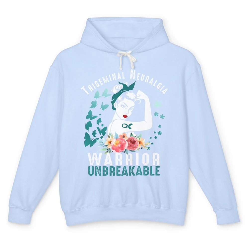 Trigeminal Neuralgia Warrior Unbreakable Strong Woman Unisex Lightweight Hoodie