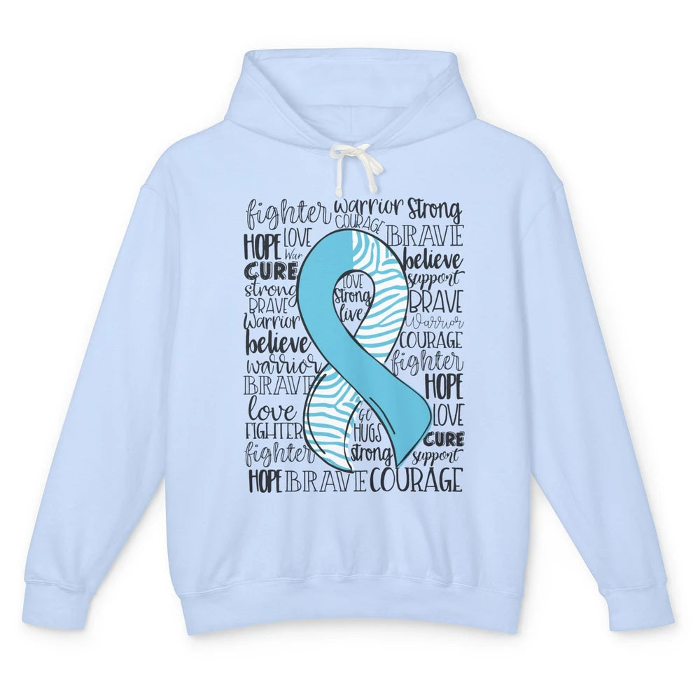 Median Arcuate Ligament Syndrome MALS Blue Ribbon Hope Love Unisex Lightweight Hoodie