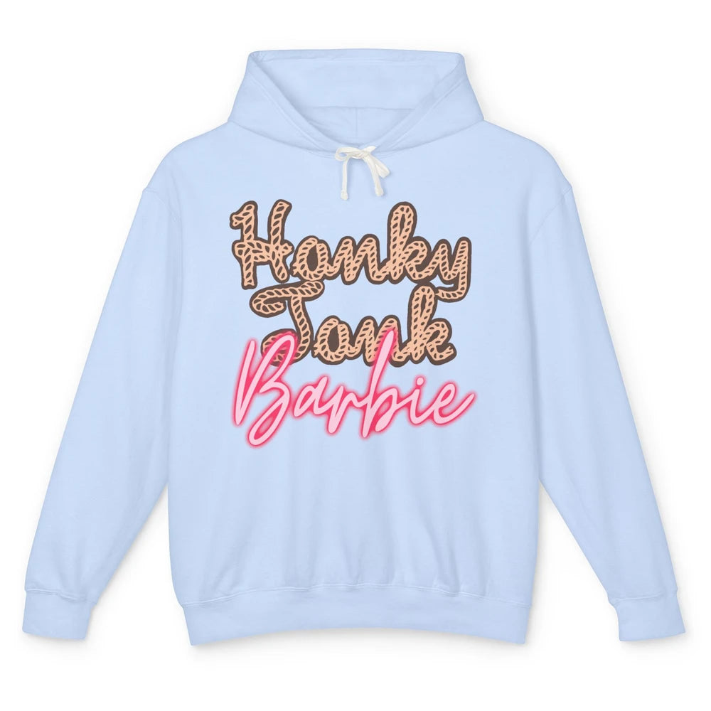 Honky Tonk Babe Lasso Western Country Cowboy Cowgirl Gift Unisex Lightweight Hoodie