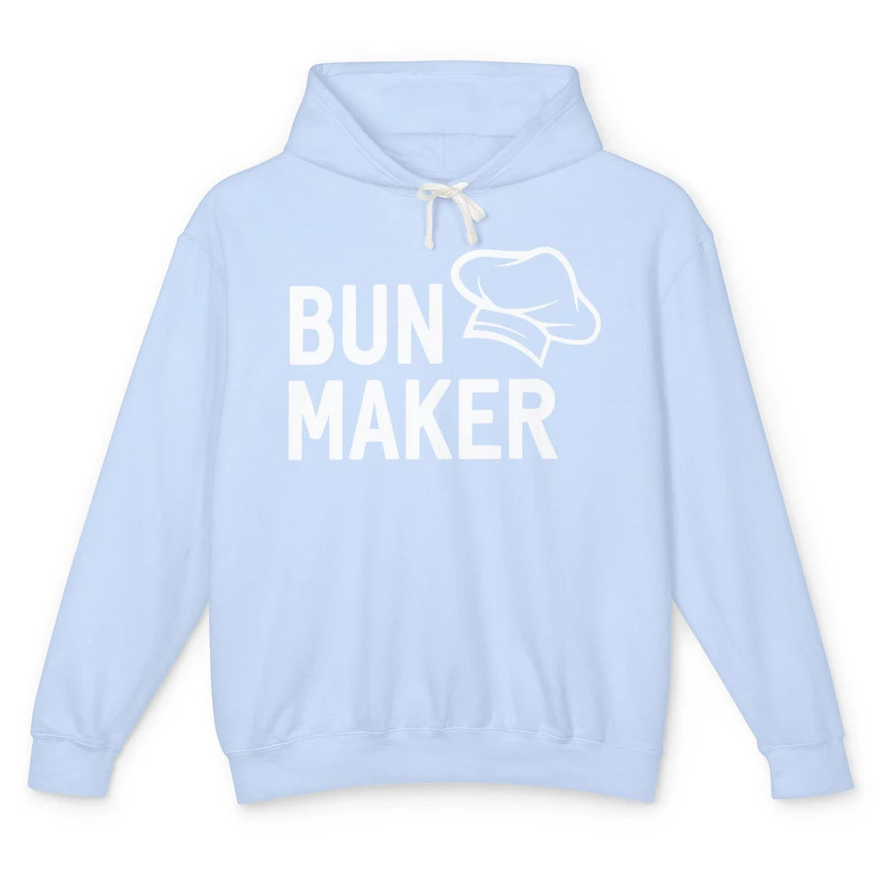 Bun Maker Bun Baker Pregnancy Announcement Baby Reveal Gift Unisex Lightweight Hoodie