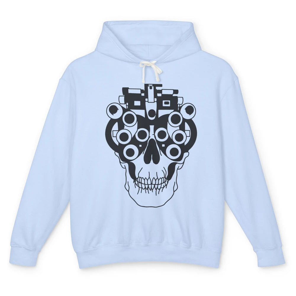 Phoropter Skeleton Optometrist Optician Halloween Optometry Unisex Lightweight Hoodie